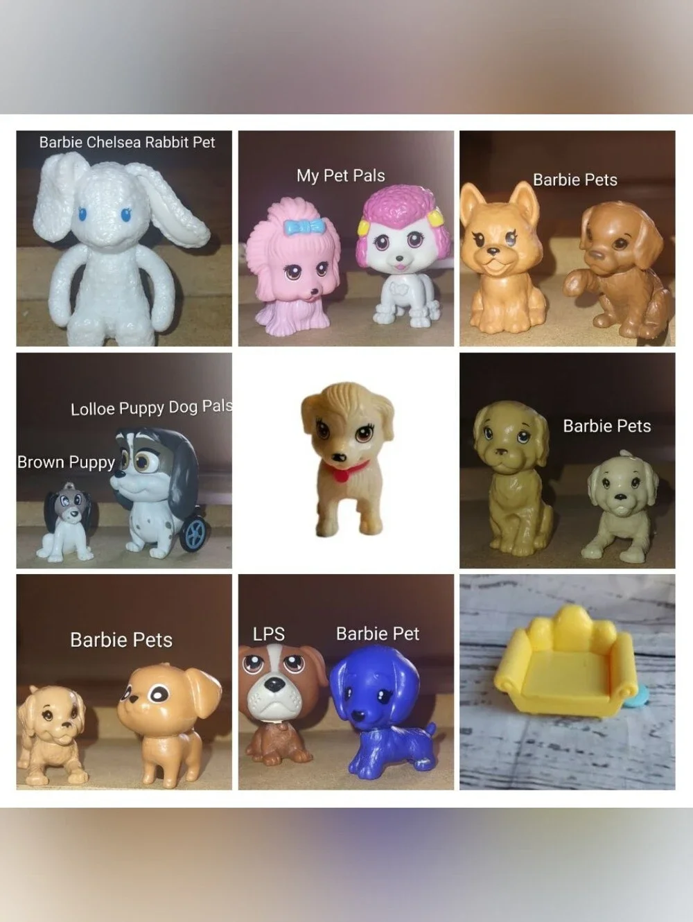 Puppy Dog Playset Toys, Barbie Pet Pals, Little Pet Shop, Puppy Pals, Loose Lot